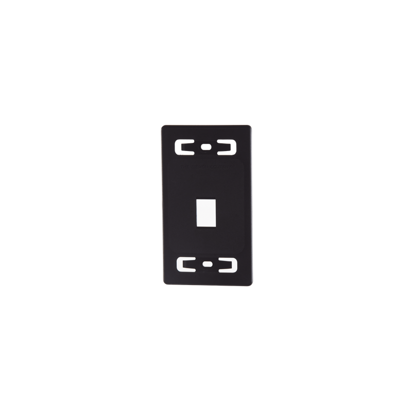 Placa Pared Modular 1 Salida Negro SIEMON | LM Soluciones