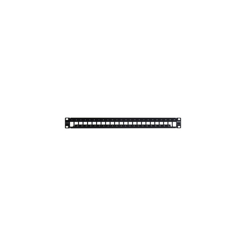 Patch Panel Siemon TERA-MAX Blindado 24 Puertos, 1UR Negro