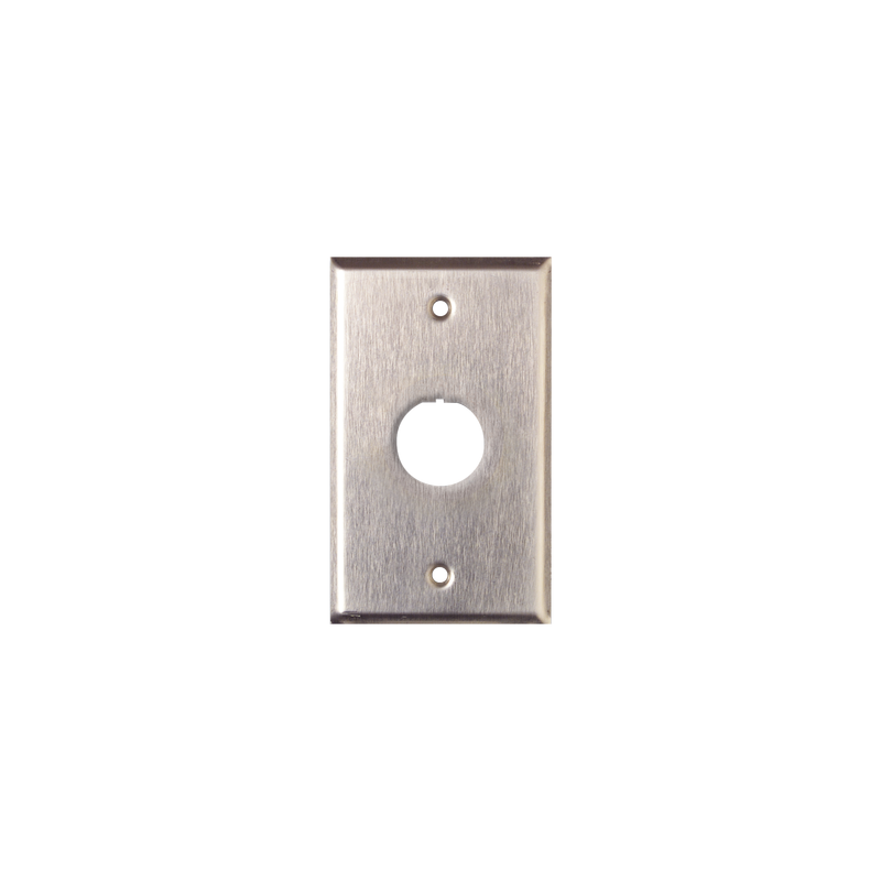Placa de Pared Reforzada Acero Inoxidable 1 Puerto SIEMON | Precio México - Envío Inmediato | LM Soluciones