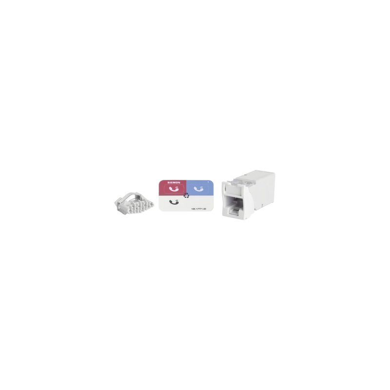 Jack Z-MAX UTP Cat6 SIEMON montaje híbrido blanco bulk