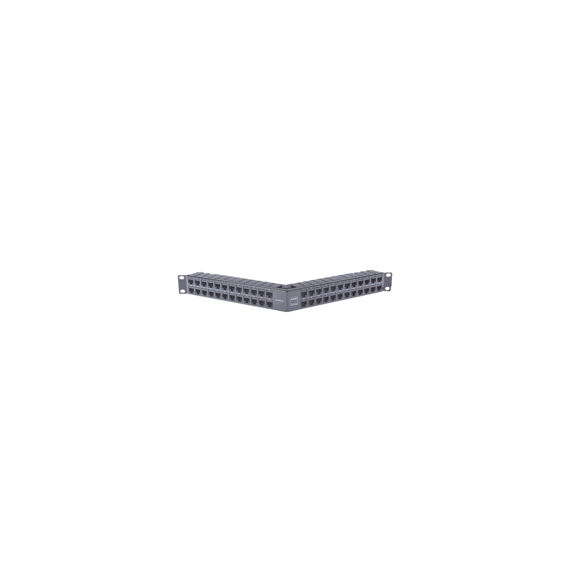 Patch Panel Z-MAX 48 Puertos Blindado Modular Angulado 1UR S