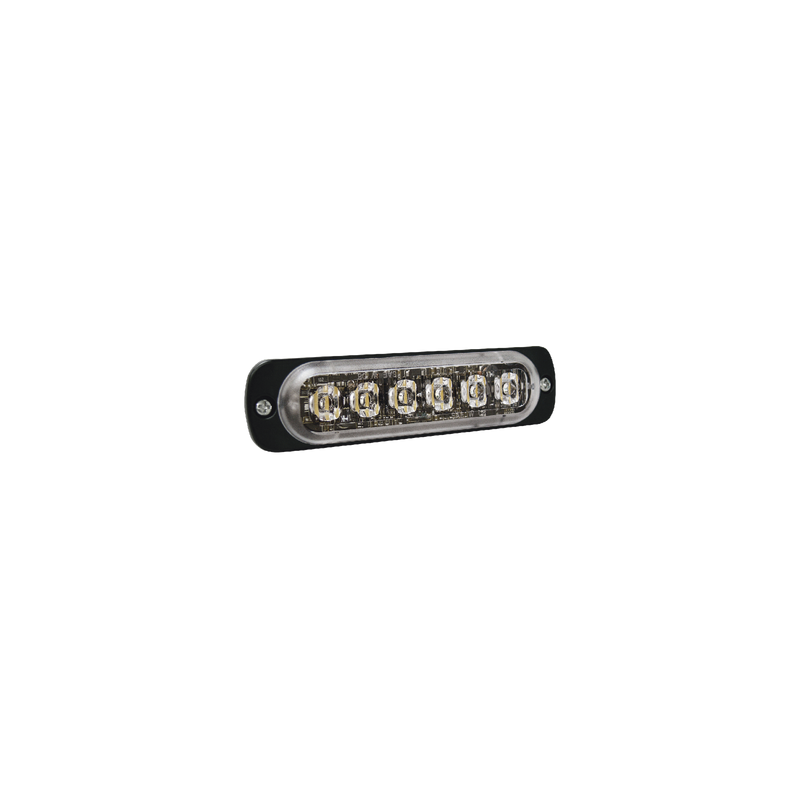 Luz Auxiliar 6 LED Ámbar Bisel Negro SignalPro | Precio México - Envío Inmediato | LM Soluciones