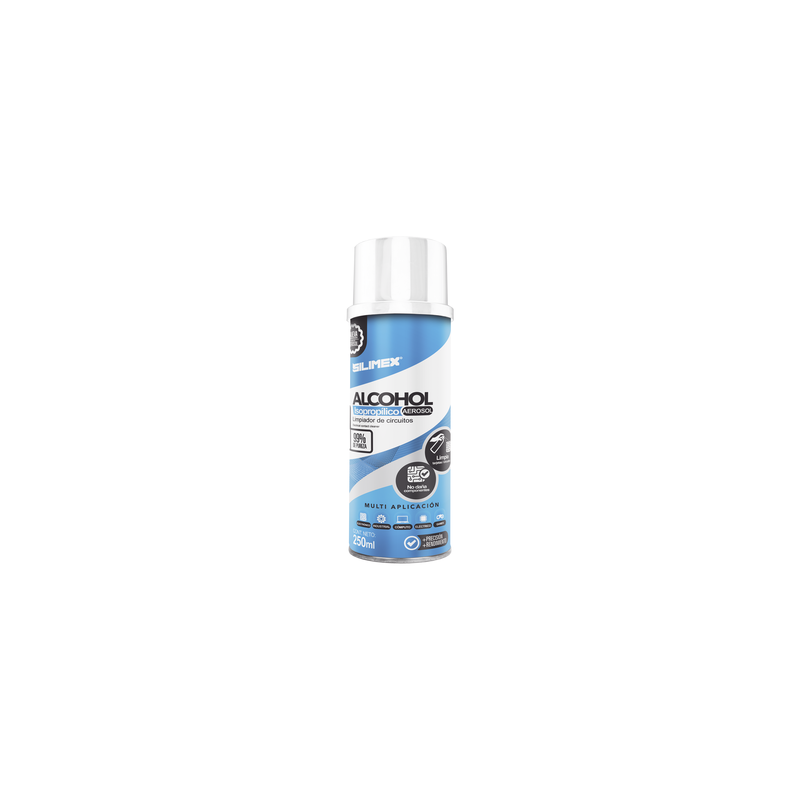 Alcohol Isopropílico en Aerosol 250ml para Equipos | Silimex | Precio México - Envío Inmediato | LM Soluciones