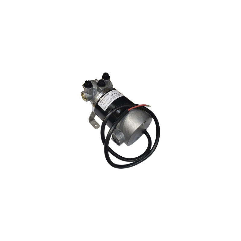 Bomba Hidráulica Reversible PUMP-2 / 12V DC / Flujo 0.8L (49 cu.in) por Minuto / Para Cilindros de 80 cc - 250 cc (4.9 - 15.2 cu.in) / Conexiones O-Ring Boss (ORB) / Incluye 3 Accesorios ORB-5 a 9/16 UNF / Compatible con SteadySteer