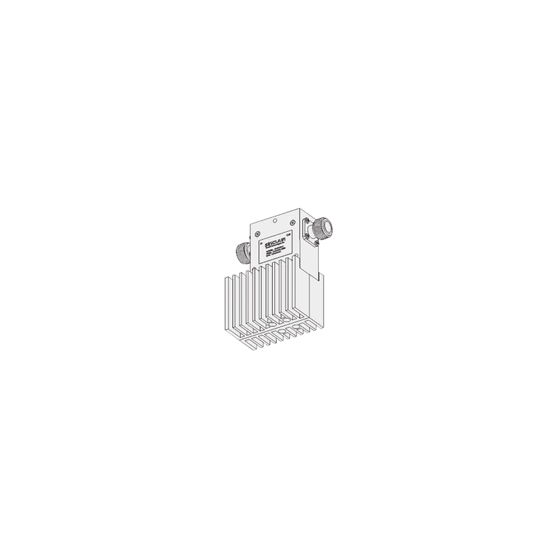 Aislador de Etapa Sencilla, 380-415 MHz, Banda Ancha de 35 MHz, Carga de 60 Watt, 125 Watt, N Hembras.