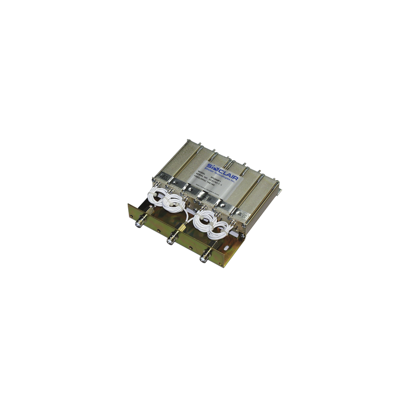 Duplexer Móvil Sinclair 155-174MHz 6 Cav 50W BNC