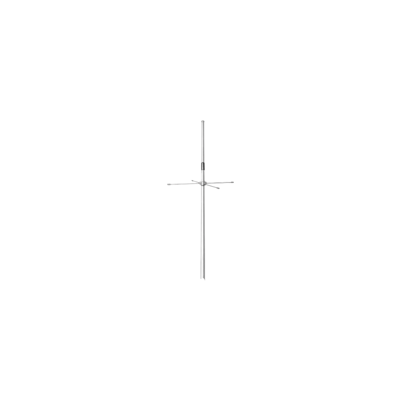 Antena Omnidireccional con Plano de Tierra, 490-512 MHz, 2.5 dBd, Ajustable a 5 MHz en el Rango de Frecuencia, 100 Watt, N Macho.
