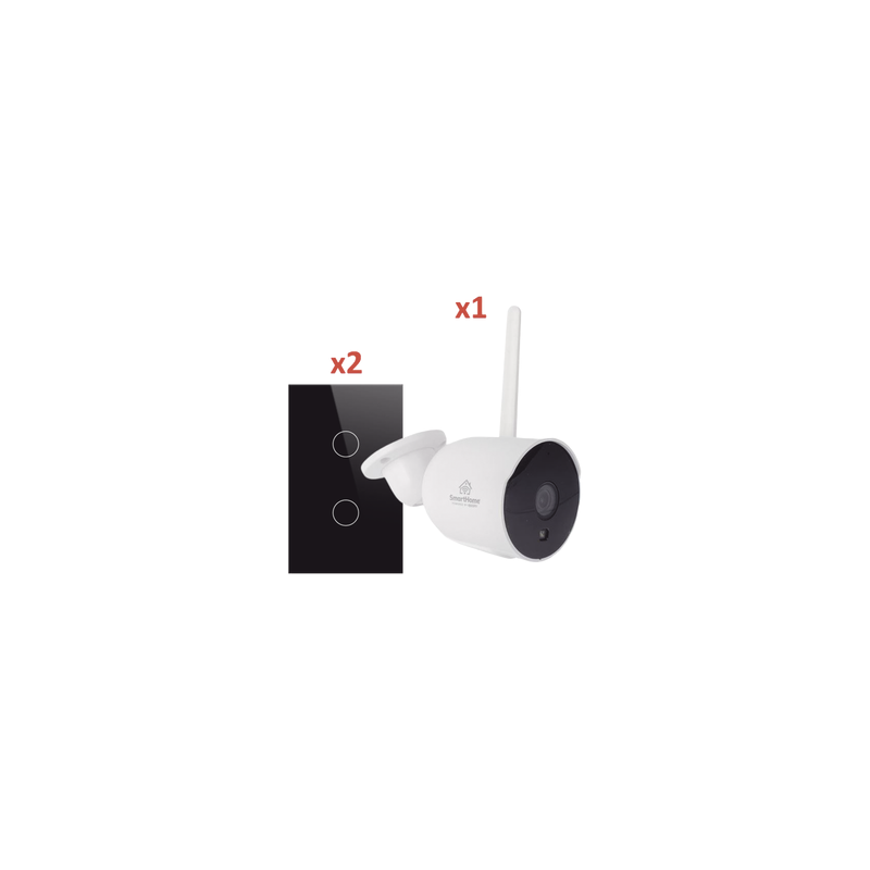 Kit Smart Home: 1 Cámara WiFi y 2 Apagadores | LM Soluciones