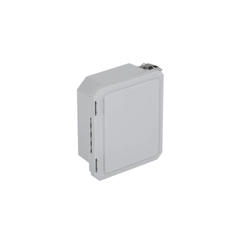 Caja Impermeable De Fibra De Vidrio, 8.77" (22.27cm) Alto x 6.77" (17.19cm) Ancho x 4.06" (10.31cm), Sin Ventanilla, Listado UL/cUL, Hecho En EE.UU, Serie EnviroArmour®