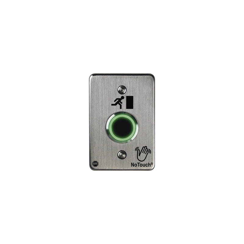 Interruptor IR NoTouch® acero inoxidable, un grupo, símbolo