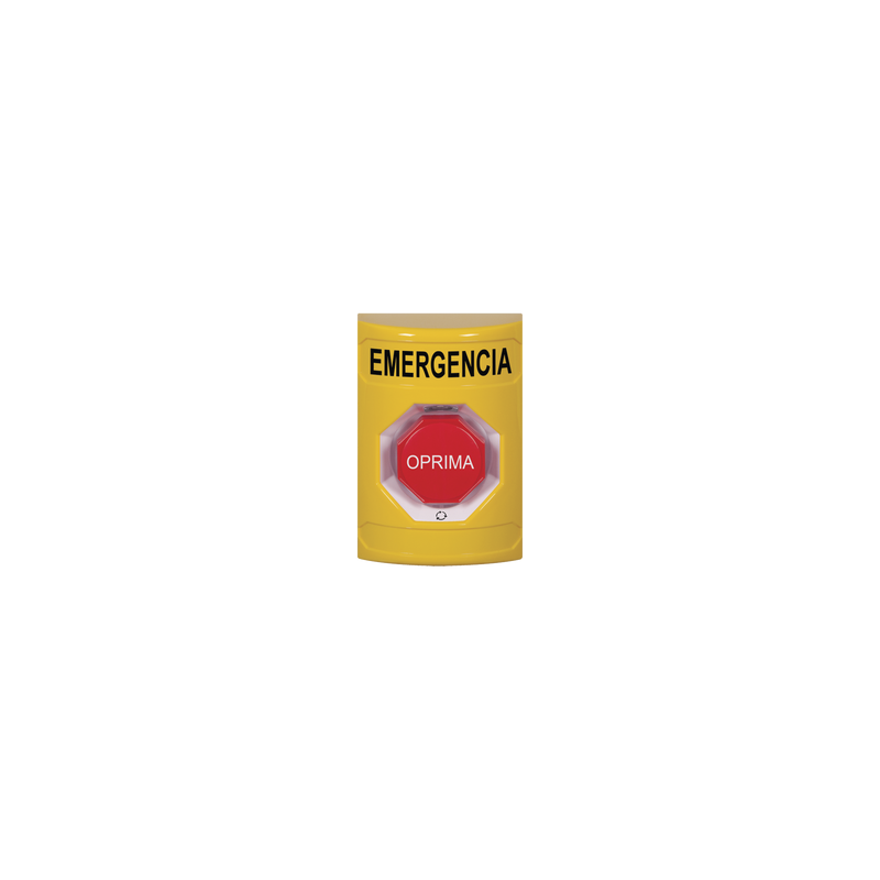 Botón de Emergencia STI Amarillo Mantenido Girar Restablecer | Precio México - Envío Inmediato | LM Soluciones