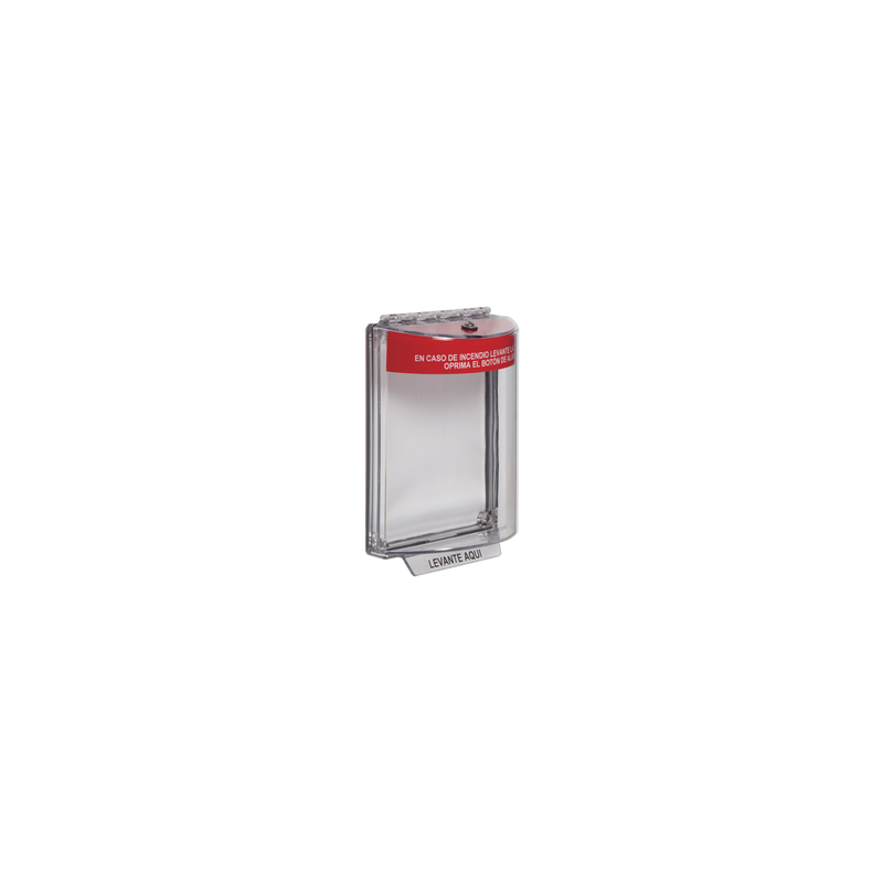 Cubierta Transparente Serie Universal Stopper®, Texto De Incendio En Español 