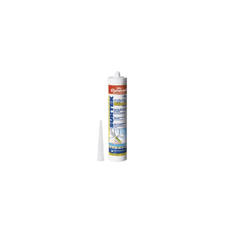 Silicón Sellador Transparente 280ml Surtek | Precio México - Envío Inmediato | LM Soluciones