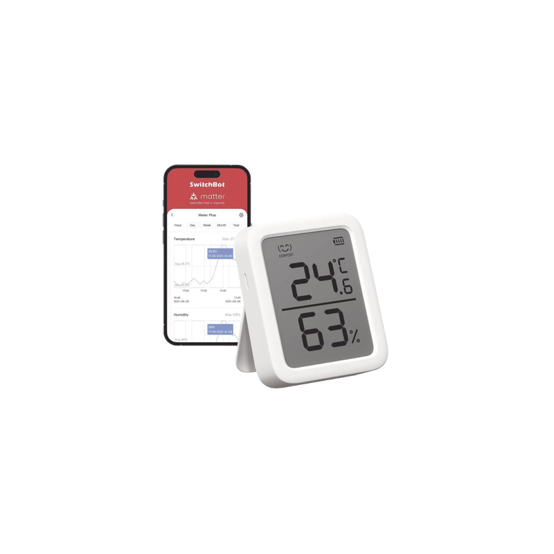 Medidor de Temperatura y Humedad SwitchBot Bluetooth | Precio México - Envío Inmediato | LM Soluciones
