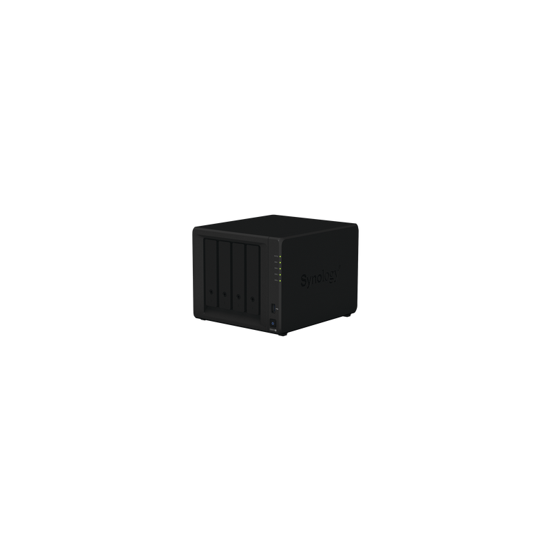 Servidor NAS de escritorio con 4 bahías / Expandible a 9 bahías / Hasta 108 TB / Soporta Hasta 40 Cámaras 