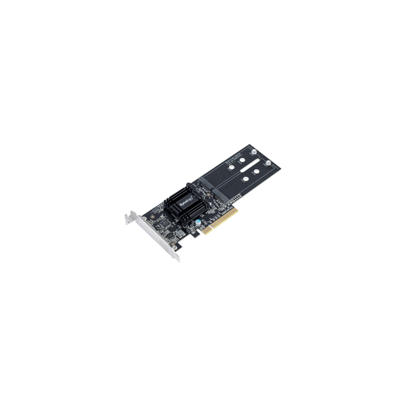 Tarjeta de Expansión M2D18 | PCIe 2.0 x8 | Compatible con NVMe y SATA SSD | 2 Ranuras M-key | Perfil Bajo y Altura Completa | Garantía de 3 Años.