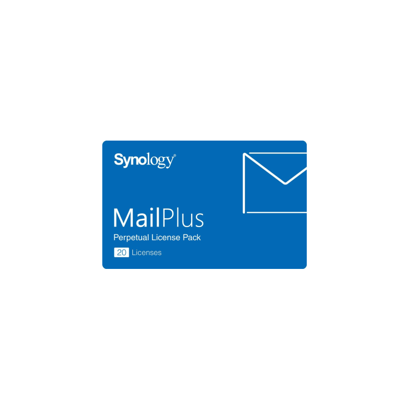 Paquete de Licencias Synology MailPlus | 20 Cuentas de Correo Electrónico Activas | Licencias Permanentes | Compatible con Synology NAS | Alta Disponibilidad | Migración de Licencias.