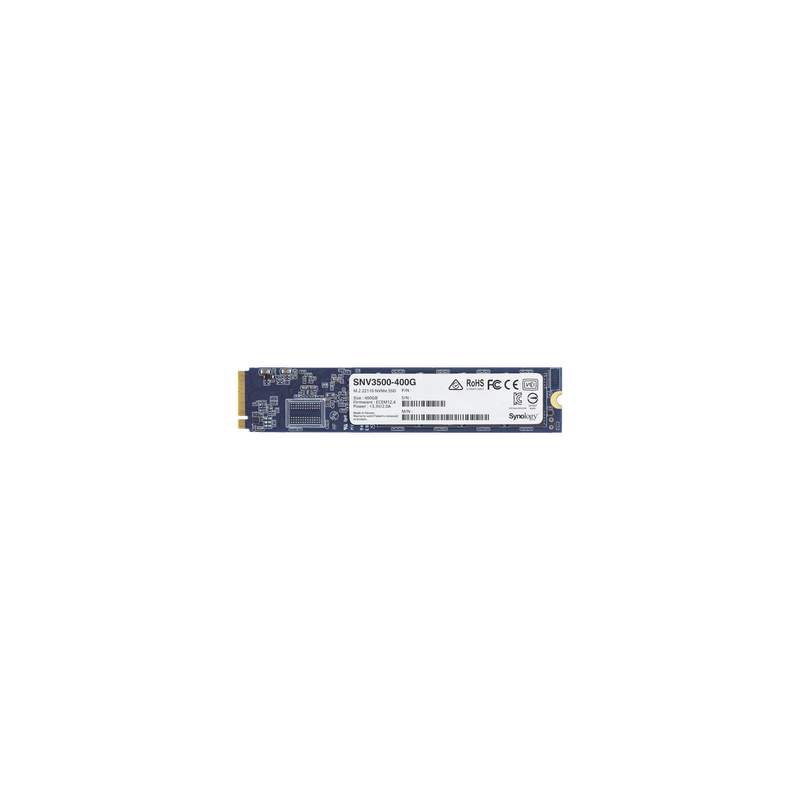SSD 400GB NVMe M.2 22110, diseñada para Synology NAS con ranuras M.2 integradas