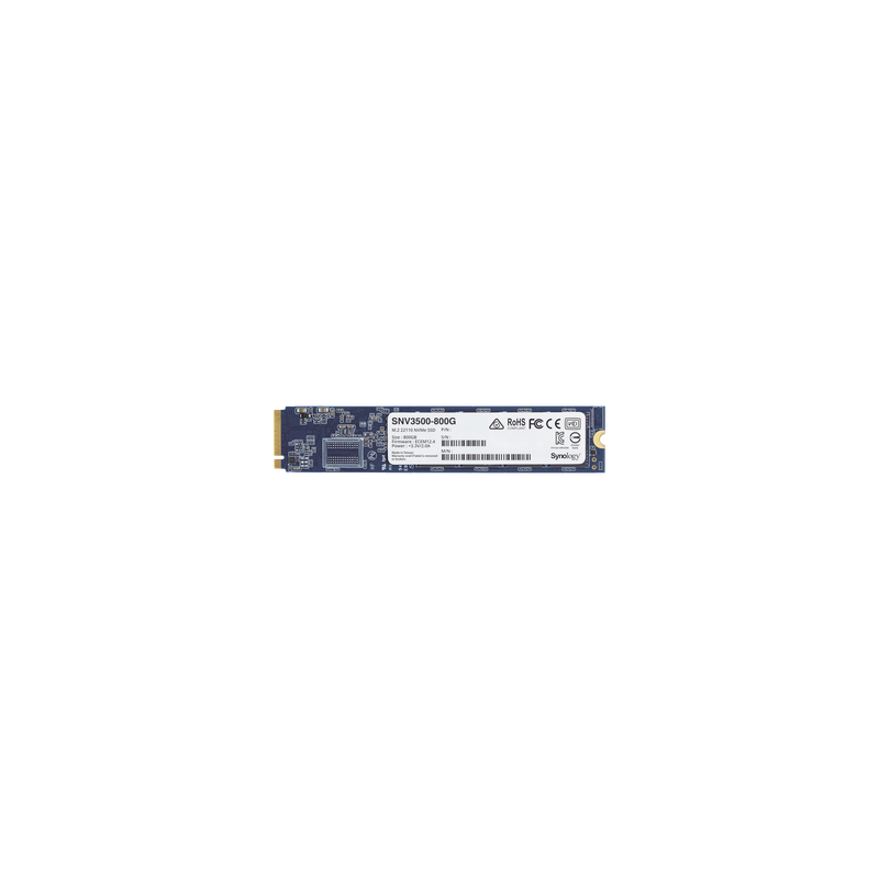 SSD 800GB NVMe M.2 22110, diseñada para Synology NAS con ranuras M.2 integradas