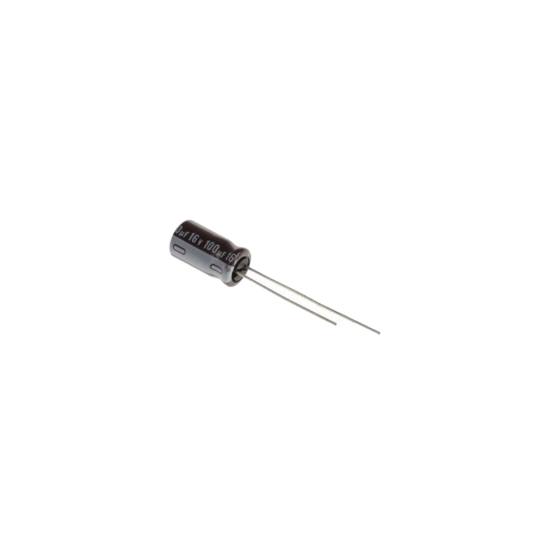 Capacitor Electrolítico 100uF 16V 105C Syscom | Precio México - Envío Inmediato | LM Soluciones