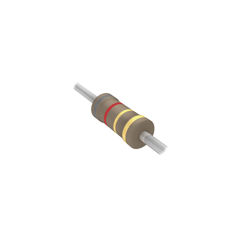 Resistencia 8.2 Ohm 1/4W SYSCOM