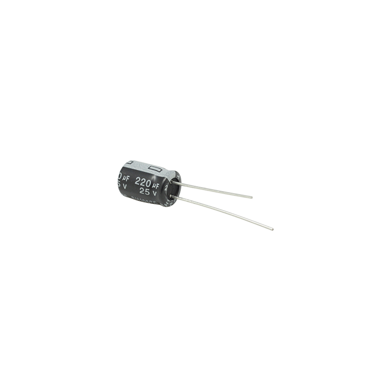 Capacitor Electrolítico Syscom 220uF 25V | LM Soluciones