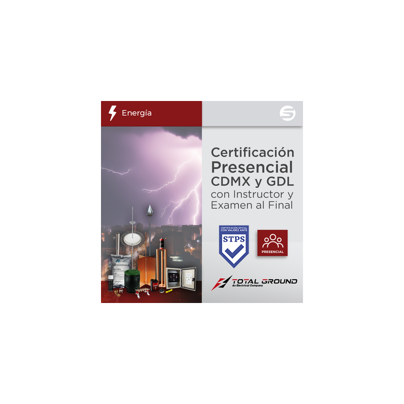 Certificación Oficial en Tierras Físicas y Pararrayos Total  | Precio México - Envío Inmediato | LM Soluciones