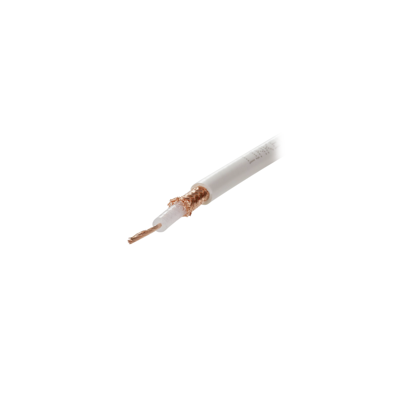 Cable Coaxial RG58AU 100m Forro Blanco Syscom