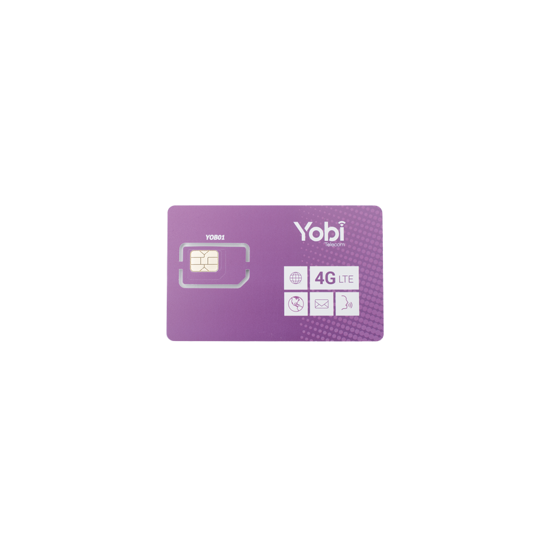 SIM Yobi 10GB/mes 1 año datos móviles 3G/4G | Precio México - Envío Inmediato | LM Soluciones