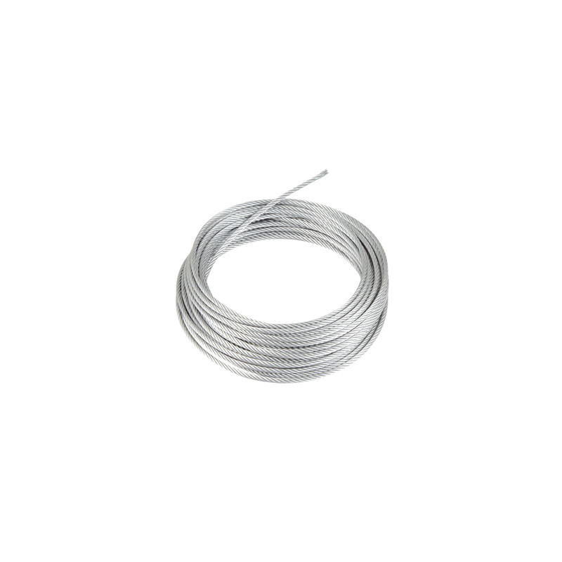 Retazo de 25 Metros, Retenida de 1/4" de Alta Resistencia, Galvanizado clase A.