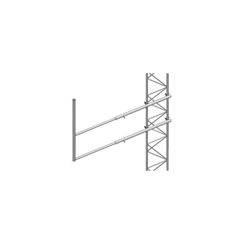 Brazo tipo F para Tramos STZ-30 Galvanizado | Precio México - Envío Inmediato | LM Soluciones