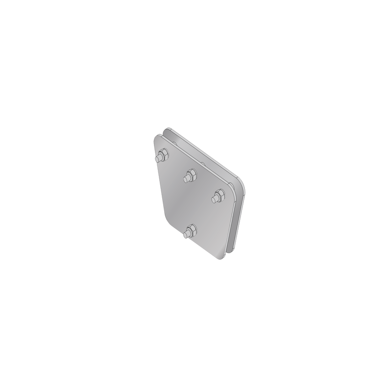 Placas igualadoras galvanizadas 20x20x30 cm para 3 retenidas | Precio México - Envío Inmediato | LM Soluciones