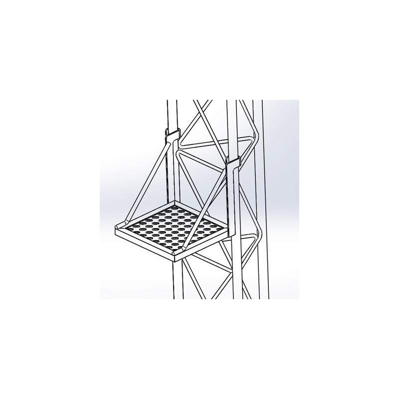 Plataforma Descanso S-PLD-Z35G Syscom para Torre