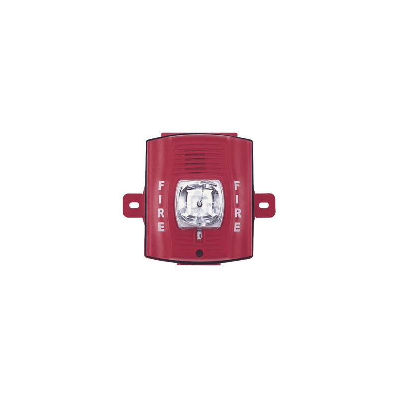 Sirena Estrobo Exterior 2 Hilos Rojo System Sensor Montaje P