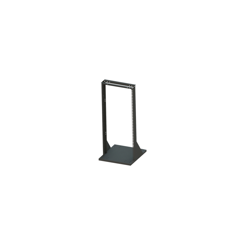 Bastidor Rack de 19 x 72 Pulgadas con Base Extendida para montaje de equipo.