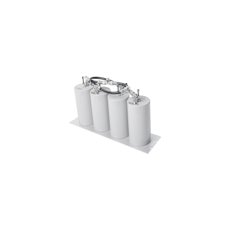 Duplexer Pasa Banda-Rechazo de Banda, 400-470 MHz, 4 Cavidades (4"Dia.) 5 MHz, 250 Watt, N Hembra
