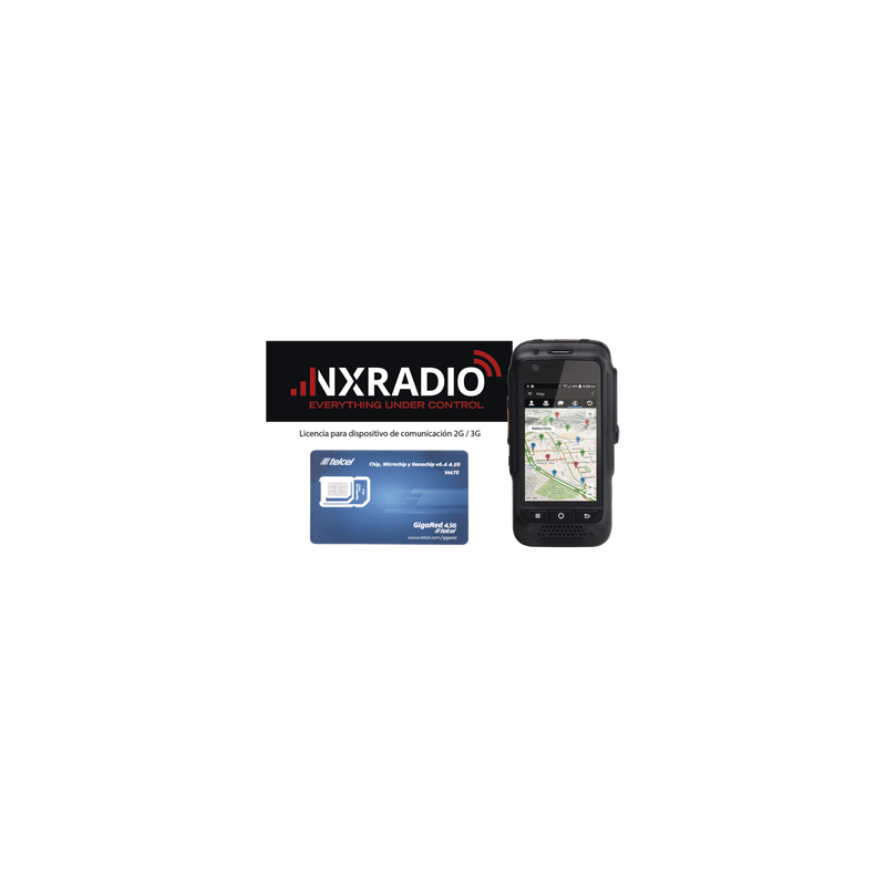 KIT Radio TE580PLUS con Licencia NXRADIOTERMINAL y SIM Telce