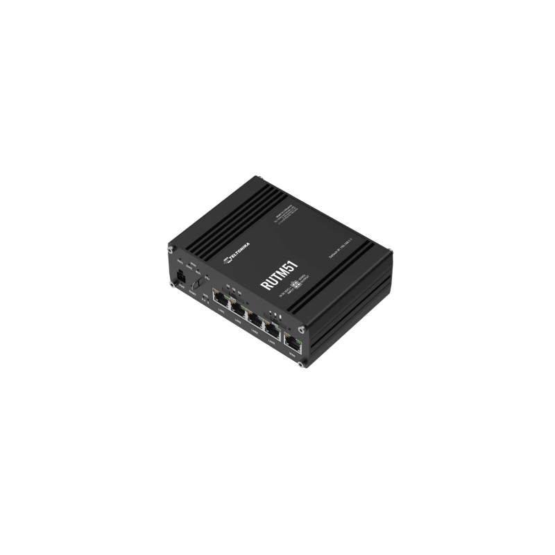Router Industrial 5G LTE con 2 Ranuras SIM/ 5 Puertos Gigabit/ Wi-Fi con Doble Banda/ Soporta VPN Servidor-Cliente/ Compatible con RMS