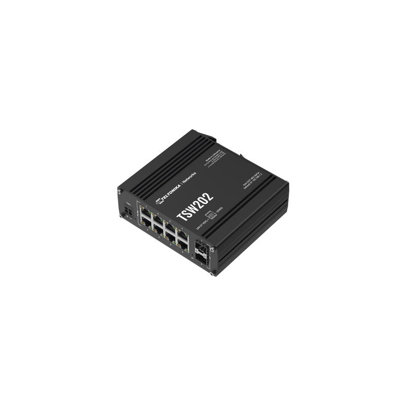Switch Industrial Teltonika TSW202 8 Puertos PoE L2 | Precio México - Envío Inmediato | LM Soluciones