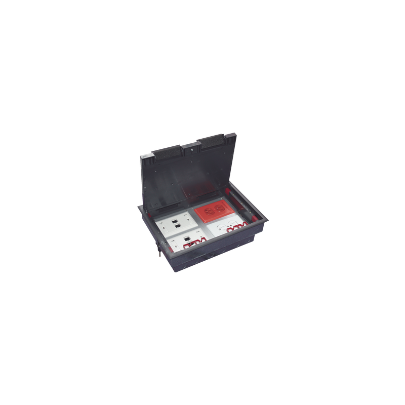 Caja de Piso Thorsman para 4 Módulos Universales - Eléctrica | Precio México - Envío Inmediato | LM Soluciones