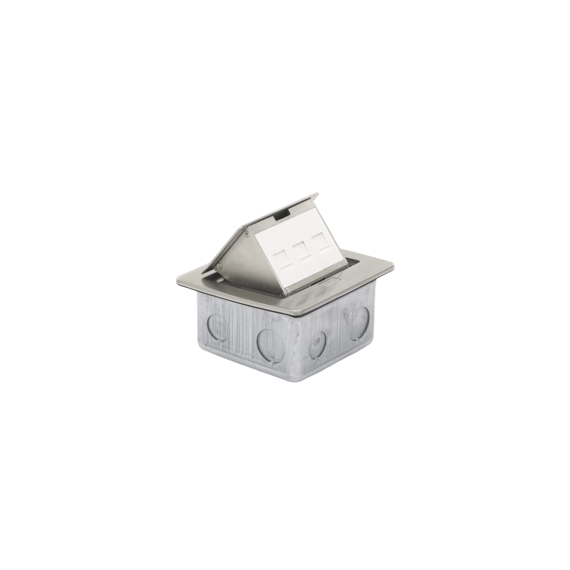 Caja de Piso Rectangular 3 Puertos Thorsman | Precio México - Envío Inmediato | LM Soluciones