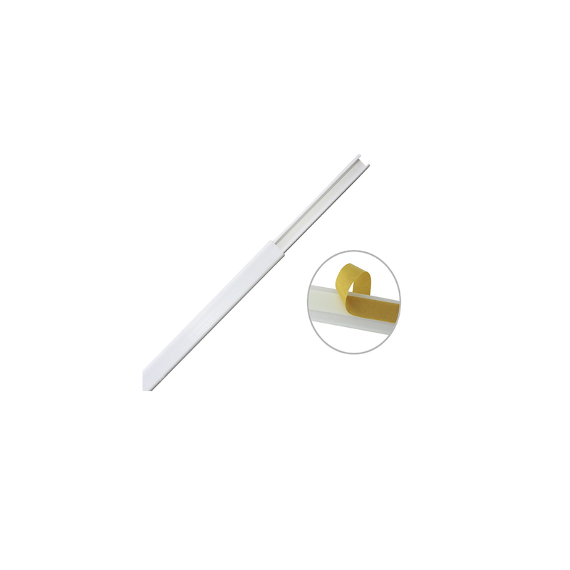 Canaleta PVC Thorsman 12x8mm Blanca con Adhesivo | Precio México - Envío Inmediato | LM Soluciones