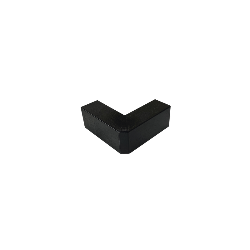 Esquinero Exterior Negro PVC Autoextinguible para Canaleta T | Precio México - Envío Inmediato | LM Soluciones
