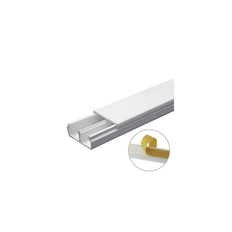 Canaleta PVC Blanca Thorsman 35x17mm con Adhesivo - 6 pies | Precio México - Envío Inmediato | LM Soluciones
