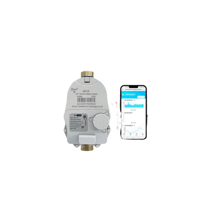 Medidor de Agua Inteligente LoRaWAN IoT / Medición Electrónica Sin Contacto / Válvula de Bola Eléctrica / Estructura Seca / Batería Litio de Larga Duración / Comunicación Inalámbrica / Monitoreo Remo