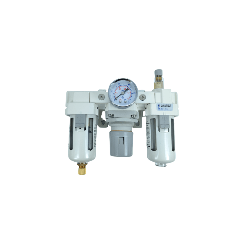 Lubricador de Regulador de Filtro NTA-AC3000-03 / Puerto G3/8´´ / Presión Máxima 150 psi / Caudal Máximo 2200 L/min / Precisión de Filtro 40µm