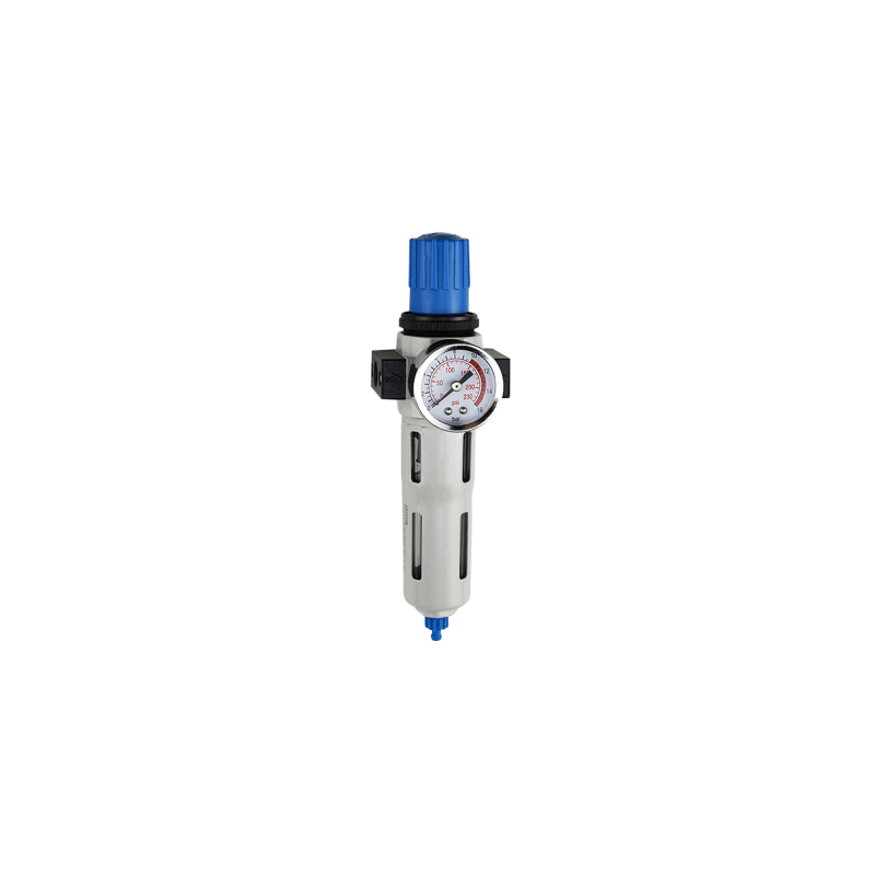 Regulador de Filtro Neumático / Puerto G1/4´´ / Presión Máxima Entrada 230 psi / Presión Máxima Salida 175 psi / Caudal Máximo 1700 l/min / Precisión Filtro 40 μm
