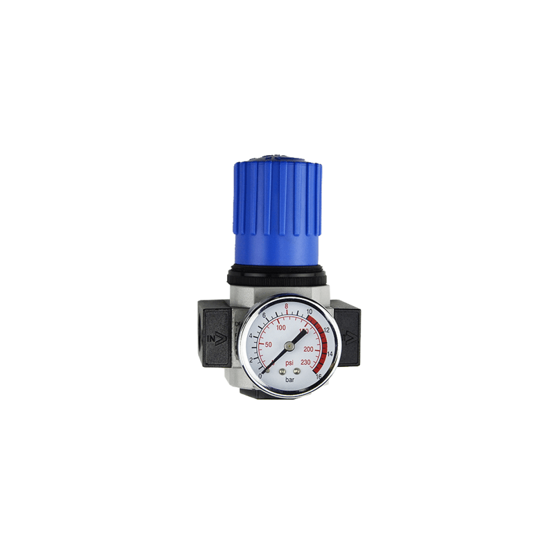 Regulador de Presión Neumático / Puerto G1/2´´ / Presión Máxima Entrada 230 psi / Presión Máxima Salida 175 psi / Caudal Máximo 3500 l/min