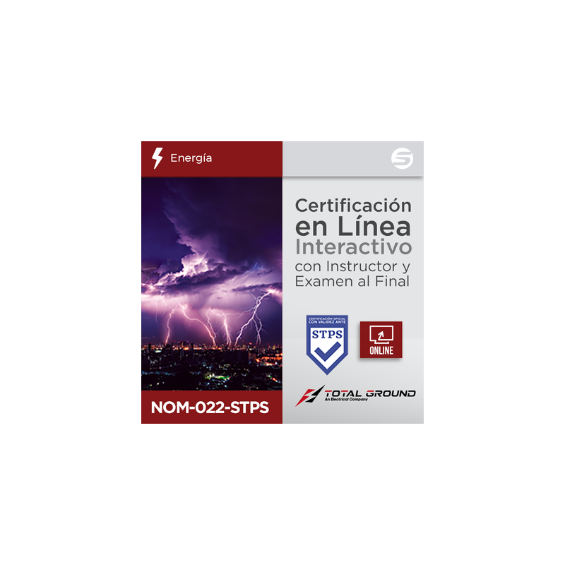 Certificación Virtual NOM-022-STPS Total Ground | Precio México - Envío Inmediato | LM Soluciones