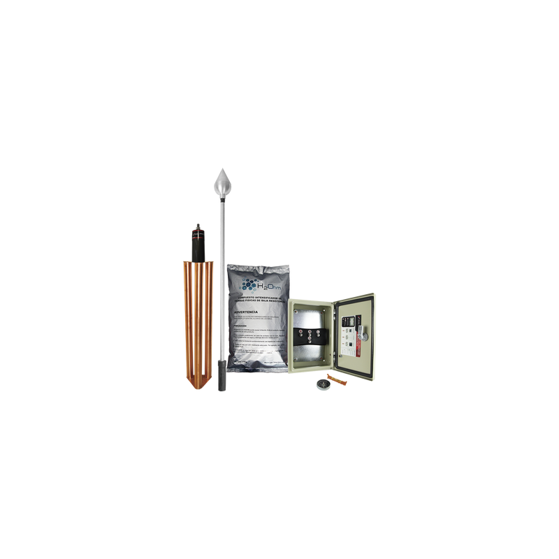 Kit de Pararrayo con Punta en Acero Inoxidable | Precio México - Envío Inmediato | LM Soluciones